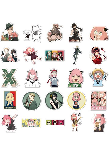 100 Adet/paket Anime Manga Çıkartmalar Karikatür Sevimli Graffiti Çıkartmalar (Yurt Dışından)
