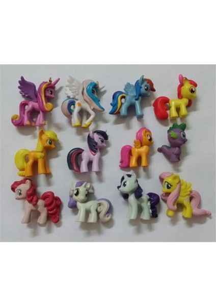 My Little Pony Pasta Süslemeleri Cupcake 12 Parçalı Set Oyuncak Oyun Seti (Yurt Dışından)