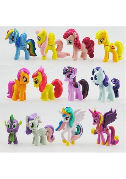 My Little Pony Pasta Süslemeleri Cupcake 12 Parçalı Set Oyuncak Oyun Seti (Yurt Dışından)