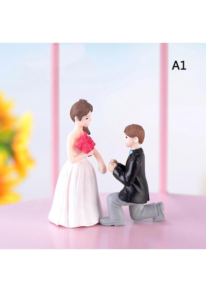 Adet/takım Düğün Bebek Minyatür Manzara Süsleri Mini Reçine Heykelcik Dekor (Yurt Dışından)