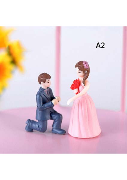 Adet/takım Düğün Bebek Minyatür Manzara Süsleri Mini Reçine Heykelcik Dekor (Yurt Dışından) fiyatları