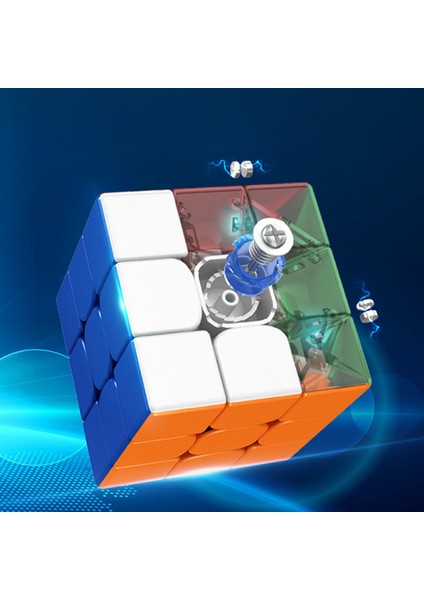 3x3 Moyu RS3M Manyetik Hız Küp Çıkartmasız Sihirli Küp Bulmaca Oyuncak (Yurt Dışından)