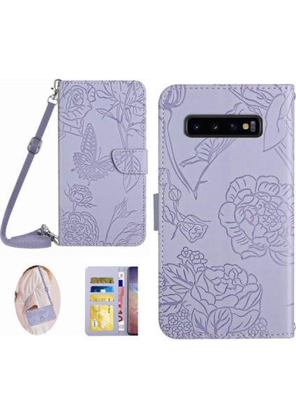 Samsung Galaxy S10 Artı Telefon Kılıfı Için Yumuşak Pu Deri Deri Cüzdan (Yurt Dışından)