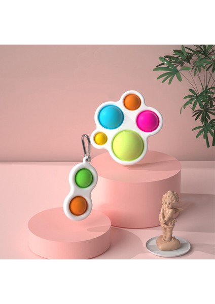 Fidget Oyuncak Simpl Dimpl Oyuncaklar Eğitim Parmak Egzersiz Bebek Oyuncakları Bebek Yaşları Için 3 Ila 12 Yetişkin Mavi + Yeşil (Yurt Dışından)