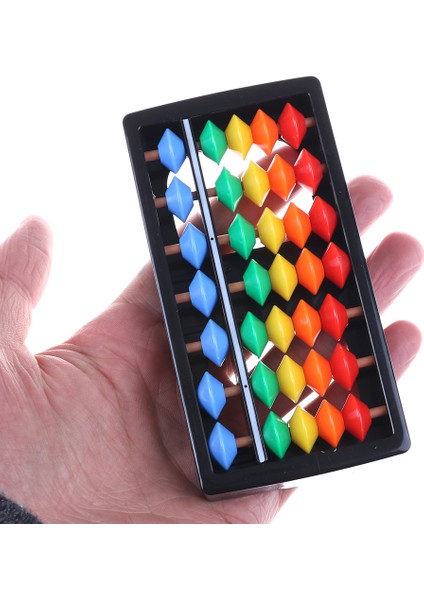 Mini Plastik Abaküs Aritmetik 7 Haneli Çocuk Matematik Abaküs Eğitici Oyuncaklar (Yurt Dışından) fiyatları