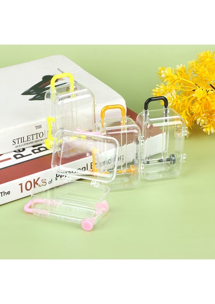 1 Adet 5*7 cm Şeker Kutusu Dollhouse Mini Bavul Arabası Bagaj Çanta Modeli Dekor Cologo (Yurt Dışından)