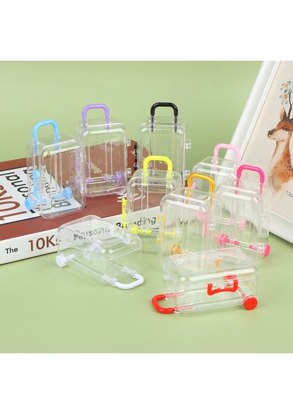 1 Adet 5*7 cm Şeker Kutusu Dollhouse Mini Bavul Arabası Bagaj Çanta Modeli Dekor Cologo (Yurt Dışından)