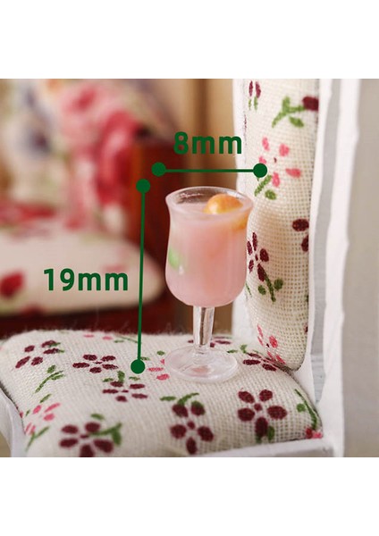 4 Adet Minyatür Dollhouse Çilek Suyu Model Oyuncak Dollhouse Için 1:12 Mutfak (Yurt Dışından)