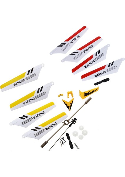 Syma 4 Adet S S107 S107G Gyro Uzaktan Kumanda Helikopteri ve 1 Takım Yedek Kiti Için Syma S107 / S107G Rc Sarı (Yurt Dışından)