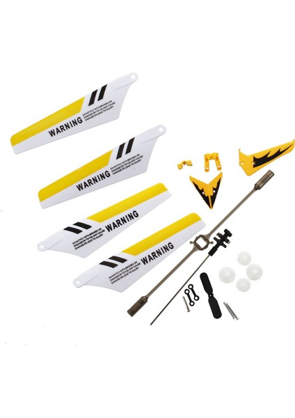 Syma 4 Adet S S107 S107G Gyro Uzaktan Kumanda Helikopteri ve 1 Takım Yedek Kiti Için Syma S107 / S107G Rc Sarı (Yurt Dışından)