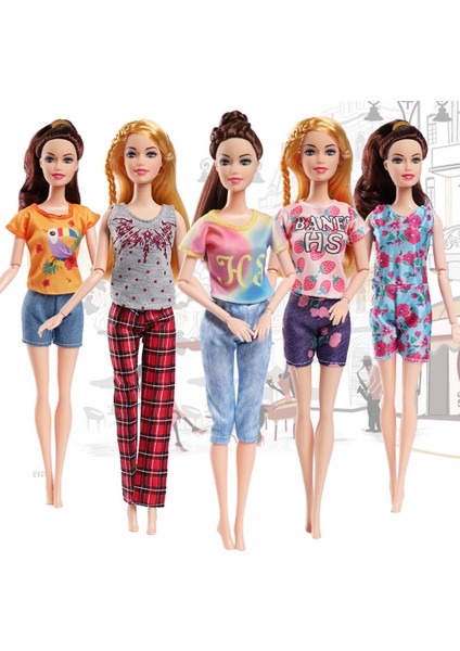 Takım Bebek Giydirme Seti Moda Giysiler Etek Rahat Giysiler Takım Elbise Kız Oyuncakları 30 cm (Bebekler Olmadan) (Yurt Dışından) fırsatları