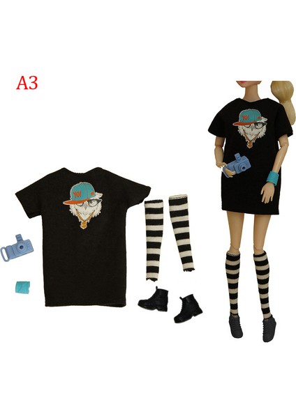 Adet/takım Moda Günlük Kıyafet Oyuncak Bebek Giysileri Seti 1/6 30CM Bebek Aksesuarları Için Cologo (Yurt Dışından)