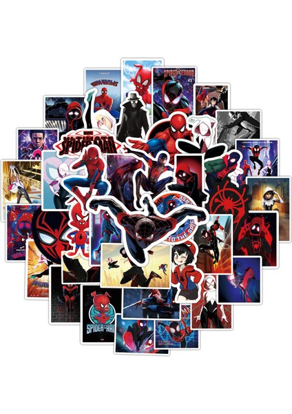 50 Adet Marvel Spider-Man: No Way Home Çıkartmalar Siyah Örümcek Adam Komik Kendin Yap Çıkartmalar Graffiti Seyahat Bagaj Gitar Kaykay Çocuk Oyuncakları Için Serin Su Geçirmez Etiket (Yurt Dışından)