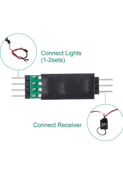 LED Lamba Işığı Kontrol Anahtarı Paneli Sistemi Açma/kapama 3ch Traxxas Hsp Redcat RC4WD Tamiya Eksenel SCX10 D90 Rc Araba Araç (Yurt Dışından)