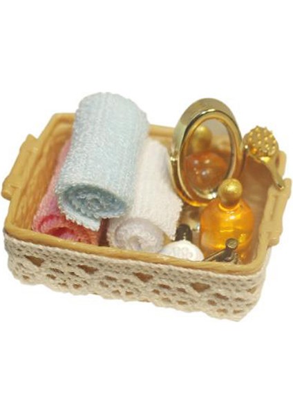 Takım 1:12 Dollhouse Banyo Malzemeleri Sepetleri Minyatür Aksesuarlar Tuvalet Malzemeleri (Yurt Dışından) fırsatları