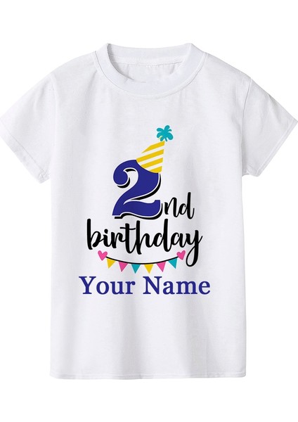 Çocuk Doğum Günü Numarası Adı Karikatür T Gömlek Numarası 1 2 3 4 5 6 7 8 9 Grafik Çocuk Giysileri Çocuk Doğum Günü T-Shirt Komik Hediye (Yurt Dışından)