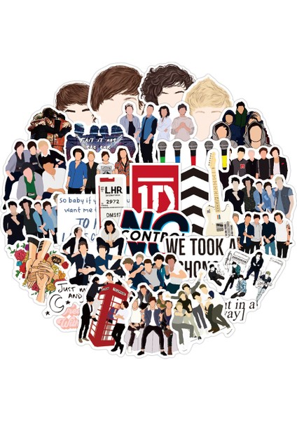 50 Adet/paket Ingiliz Şarkıcı One Direction Graffiti Çıkartmalar Dizüstü Dizüstü Kaykay Bilgisayar Bagaj Çıkartma Oyuncak (Yurt Dışından) fiyatları