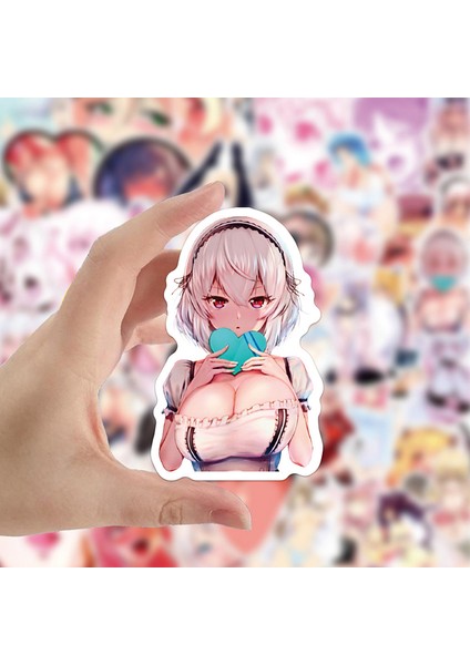 50 Adet Karikatür Kız Ahegao Çıkartmalar Dizüstü Bilgisayar Adesivos Malzemeleri Etiket (Yurt Dışından) modelleri