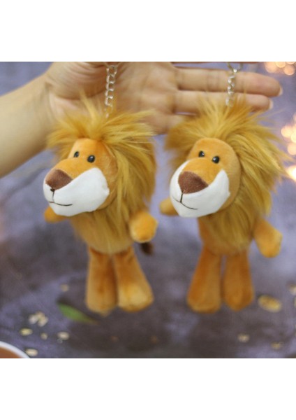 Adet Yeni 15CM Aslan Bebek Doldurulmuş Hayvanlar Peluş Oyuncaklar Çocuk Oyuncağı Anahtarlık Hediyeler Podazz (Yurt Dışından) fırsatları