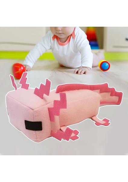 Childrenworld Doldurulmuş Oyuncak Anti-Deforme Minecraft Cynops Axolotl Doldurulmuş Bebek (Yurt Dışından)