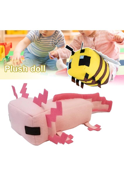 Childrenworld Doldurulmuş Oyuncak Anti-Deforme Minecraft Cynops Axolotl Doldurulmuş Bebek (Yurt Dışından)