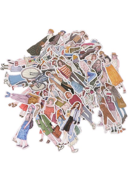 100 Adet/paket Güzel Kızlar Çıkartmalar Scrapbooking El Kitabı Moda Kız Sticker (Yurt Dışından)