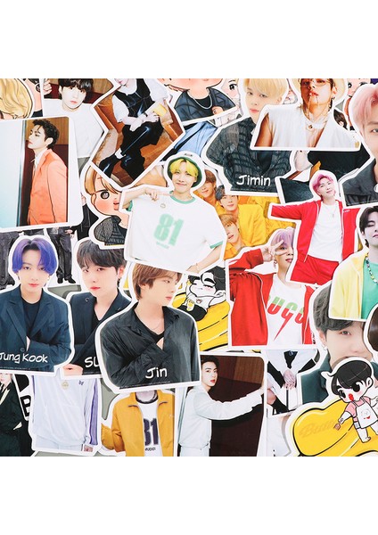 60 Adet Kore Bangtan Boys Bts Etiket Telefon Bavul Dizüstü Kırtasiye Çıkartmalar (Yurt Dışından)