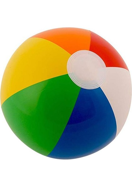 Ma 30CM Renkli Şişme Top Çocuk Oyun Su Topu 6 Renkli Plaj Oyuncak Top-Renkli (Yurt Dışından)