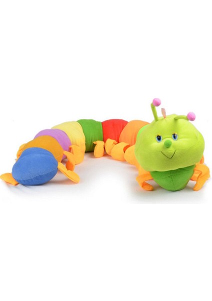 Sevimli Renkli Inchworm Tırtıl Yumuşak Rahat Çocuk Bebek Atmak Yastık Oyuncak (Yurt Dışından)