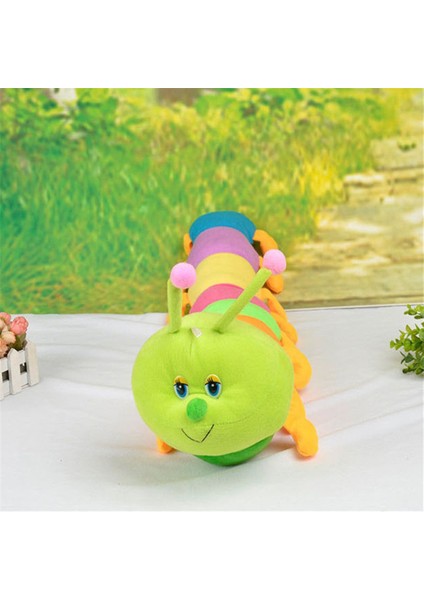 Sevimli Renkli Inchworm Tırtıl Yumuşak Rahat Çocuk Bebek Atmak Yastık Oyuncak (Yurt Dışından)