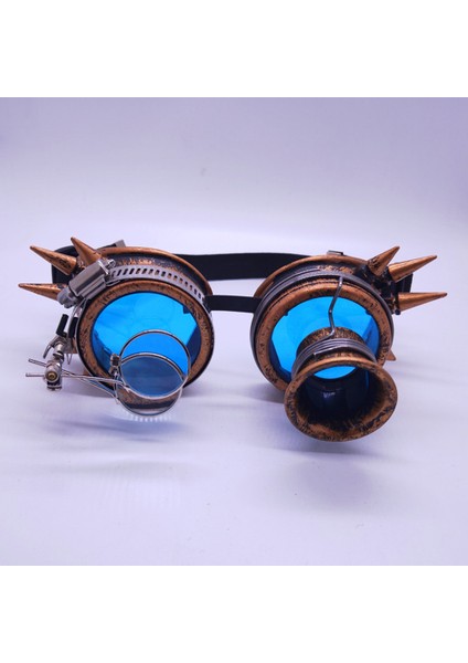 Vintage Steampunk Perçin Güneş Gözlüğü Gözlük Rol Cosplay Cadılar Bayramı Partisi Oyuncak (Yurt Dışından)
