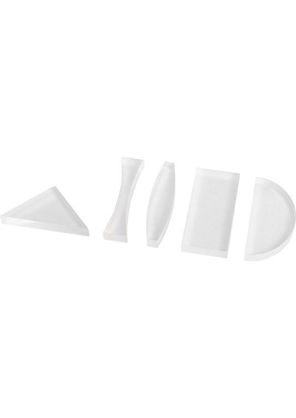 Adet/takım Yansıma Optik Prizma Yarım Daire Fiziksel Üçgen Deney Yansıma Silindirik Içbükey Lens Çocuk Için (Yurt Dışından)