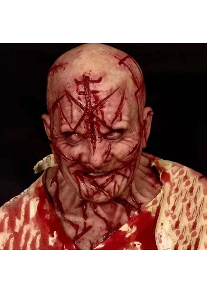 Yüz Kapatma Korkunç Lateks Cadılar Bayramı Korku Ağızsız Uzaylı Yüz Kapatma Şapka Cosplay Prop Parti Için (Yurt Dışından)