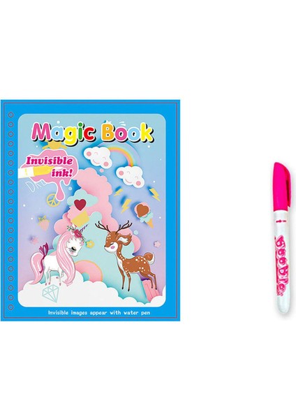 Ma Çocuk El Yapımı Renkli Su Resimli Kitap Anaokulu Boyama Grafiti Yeniden Kullanılabilir Sihirli Su Boyama Kitabı (Yurt Dışından)