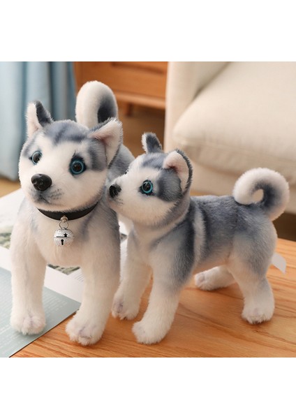 Childrenworld Köpek Doldurulmuş Oyuncak Gerçekçi Şekil Sevimli Husky Köpek Peluş Oyuncaklar (Yurt Dışından) fırsatları