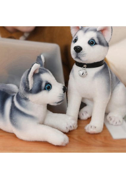 Childrenworld Köpek Doldurulmuş Oyuncak Gerçekçi Şekil Sevimli Husky Köpek Peluş Oyuncaklar (Yurt Dışından) indirimleri