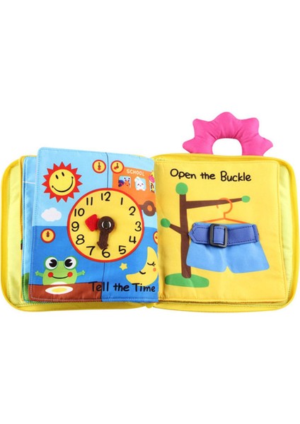 3D Bebek Bezi Kitap Hayvan Geliştirme Yumuşak Kumaş Sessiz Kitaplar Zeka Oyuncakları 0-12 Ay Çocuk Için Okuma Kitabı (Yurt Dışından)