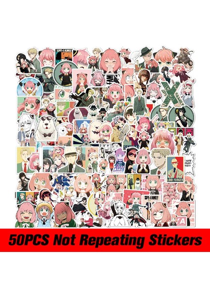 Anime Manga 50 Adet/paket Çıkartmalar Laptop Etiketi (Yurt Dışından)