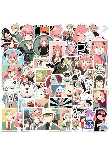 Anime Manga 50 Adet/paket Çıkartmalar Laptop Etiketi (Yurt Dışından) fiyatları