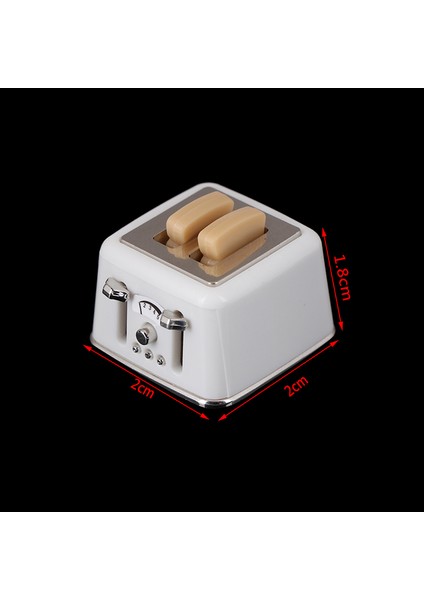 1/12 Ölçekli Oyuncak Ev Ekmek Makinesi Tost Minyatür Sevimli Süslemeleri Tost Makinesi (Yurt Dışından)