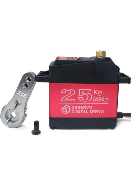 Ersono 25 kg Dijital Servo Tam Metal Dişli Yüksek Tork Su Geçirmez Rc Araba Paletli Robot Kontrol Açısı 270 ° (Yurt Dışından)