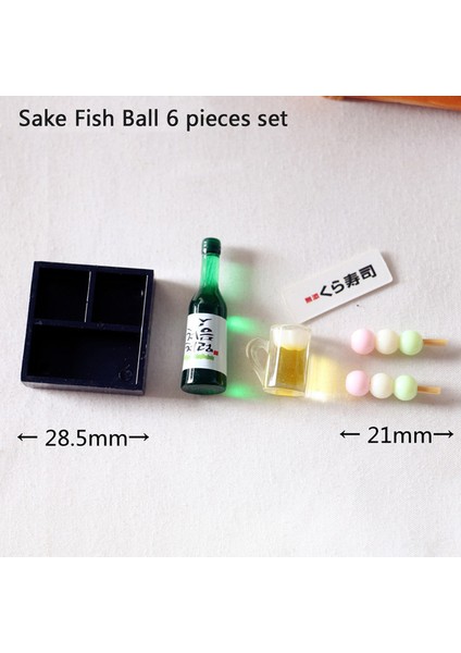 Dollhouse Minyatür Gıda Japon Suşi Balık Topu Tempura Bento Doll Mutfak Oyuncak (Yurt Dışından) fiyatları