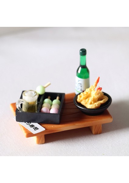Dollhouse Minyatür Gıda Japon Suşi Balık Topu Tempura Bento Doll Mutfak Oyuncak (Yurt Dışından) modelleri