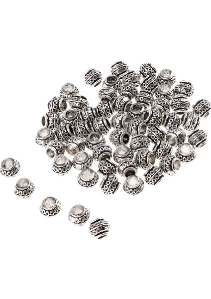 60 Adet Vintage Gümüş Avrupa Alaşım Boncuk Gevşek Charm Fit Zincir Bileklik Lot (Yurt Dışından) modelleri