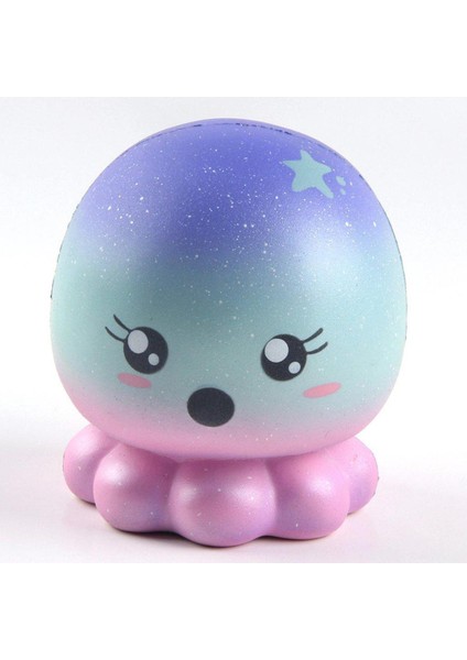 Yıldız Ahtapot Şekli Squishy Yavaş Yükselen Sıkma Kayışı Dekompresyon Oyuncakları Mor ve Pembe 100*90*90MM (Yurt Dışından)