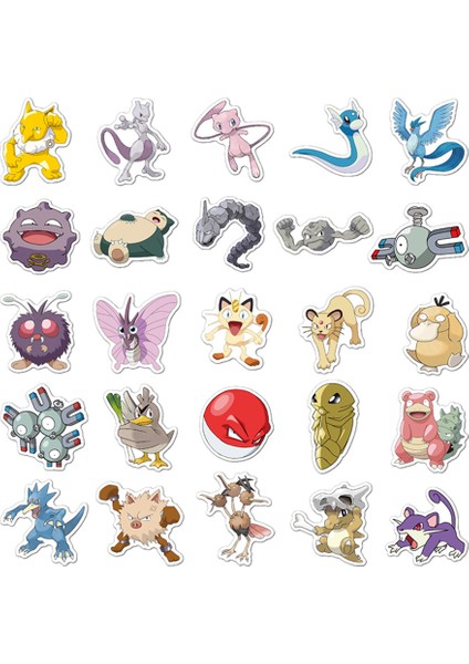 100 Adet Pokemon Pikachu Anime Karikatür Figürü Scooter Bisiklet Karışık Çıkartmalar Yeni (Yurt Dışından)