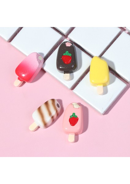 Adet 1:12 1:6 Dollhouse Minyatür Popsicle Dondurma Bebek Mutfak Yemeği (Yurt Dışından)