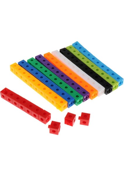 Mathlink Küpleri 100'LÜ Set Erken Matematik Eğitici 10 Renk (Yurt Dışından)