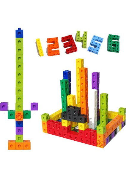 Mathlink Küpleri 100'LÜ Set Erken Matematik Eğitici 10 Renk (Yurt Dışından)