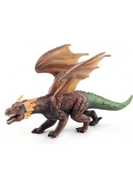 Ha Büyük Ateşli Ejderha Şekil Oyuncak Seti Eğitici Simüle Dinozor Modeli (Yurt Dışından)
